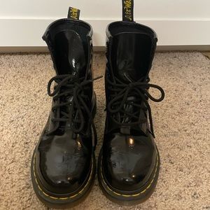 1460 Patent Leather Lace Up Boots